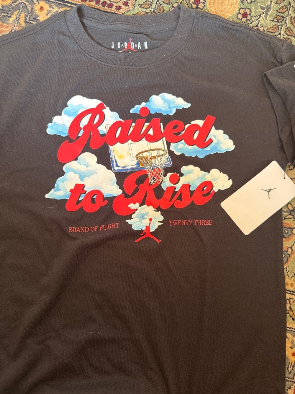 Raised to rise Jordan tshirt